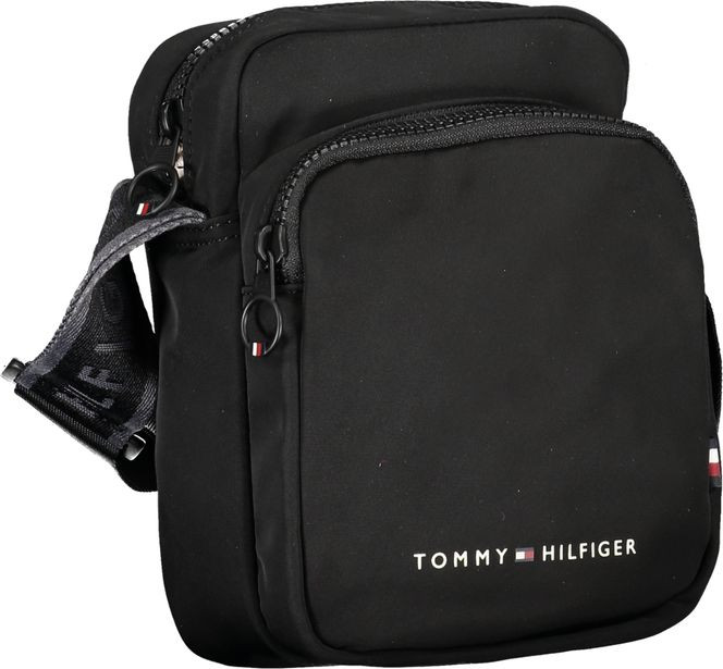 Shoulder Bag Tommy Hilfiger Sleek Black Shoulder Bag with Stylish Accents