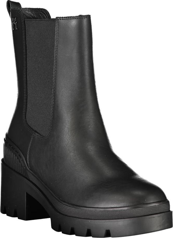 Black Polyester Boot Tommy Hilfiger