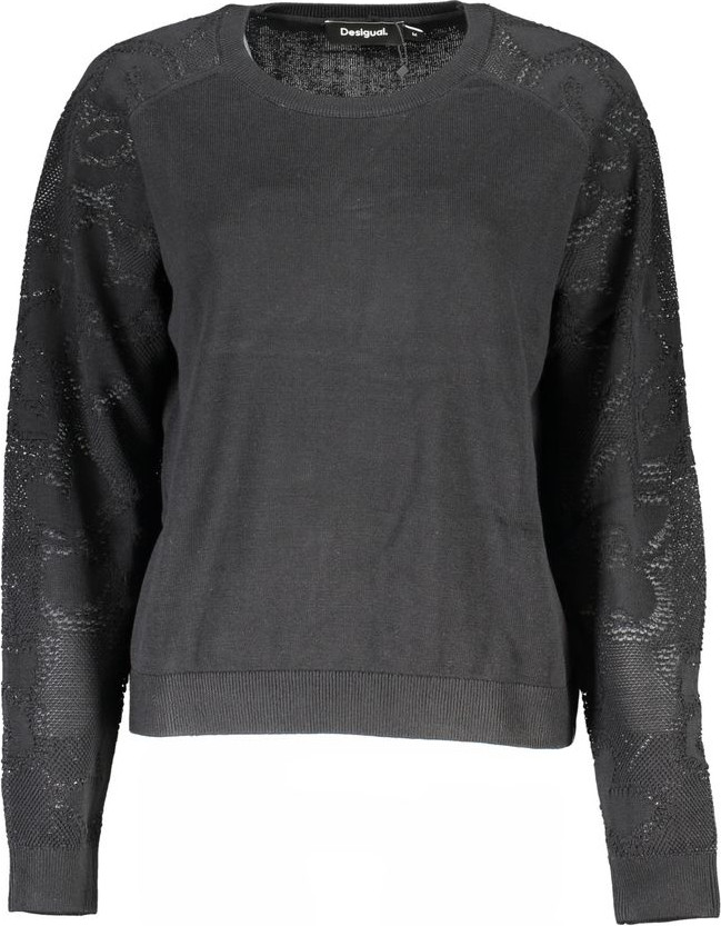 Черный хлопковый свитер Desigual