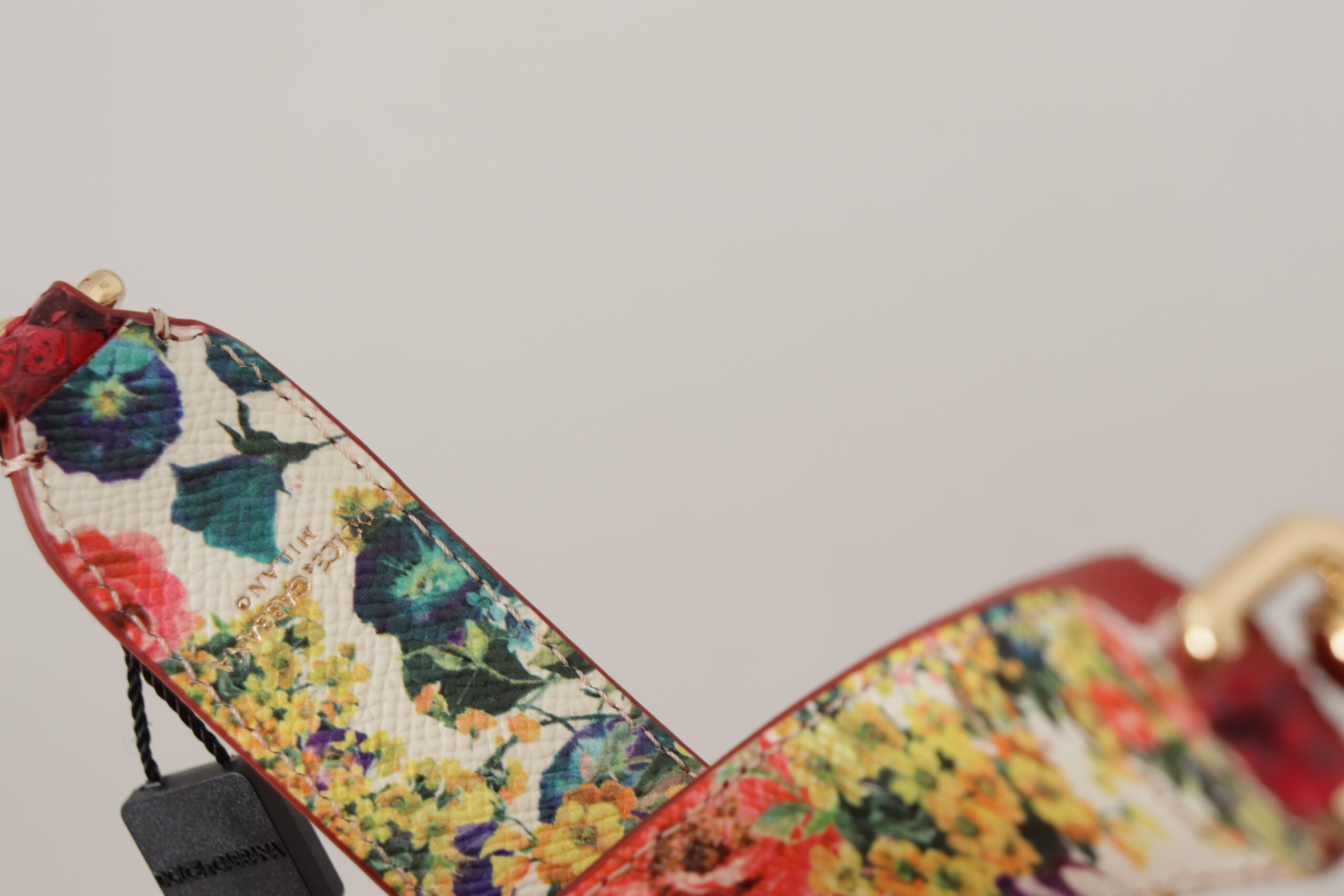 Ремень для сумки Dolce & Gabbana Элегантный красный питон