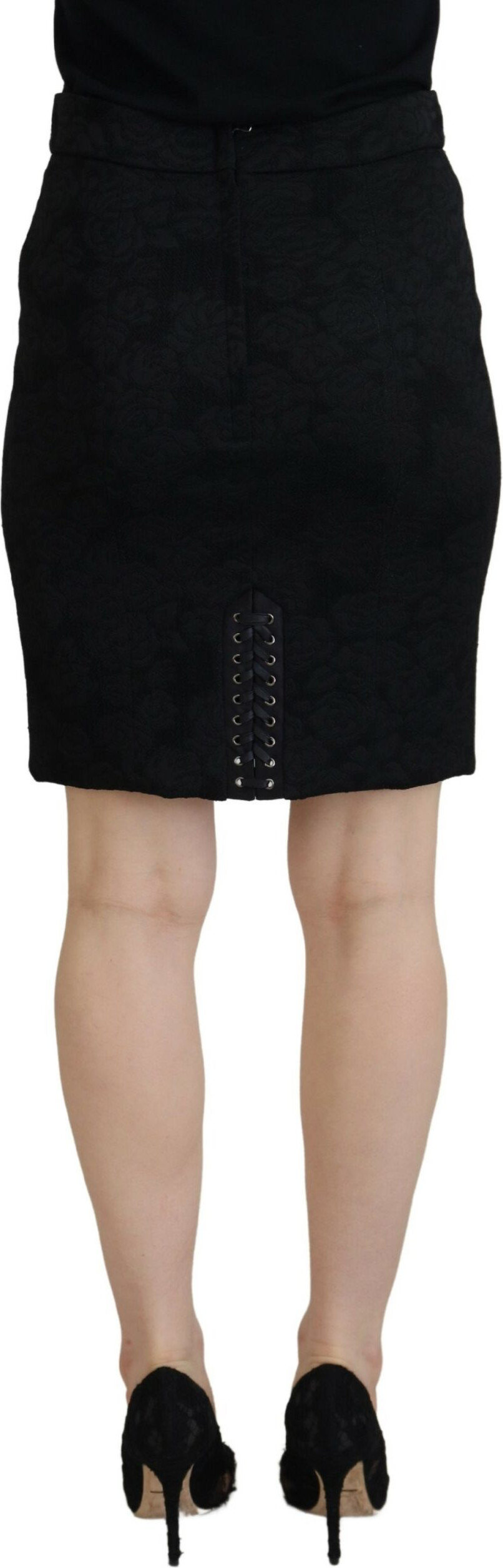 Dolce & Gabbana Qora Brokar Tikilgan Kiyim