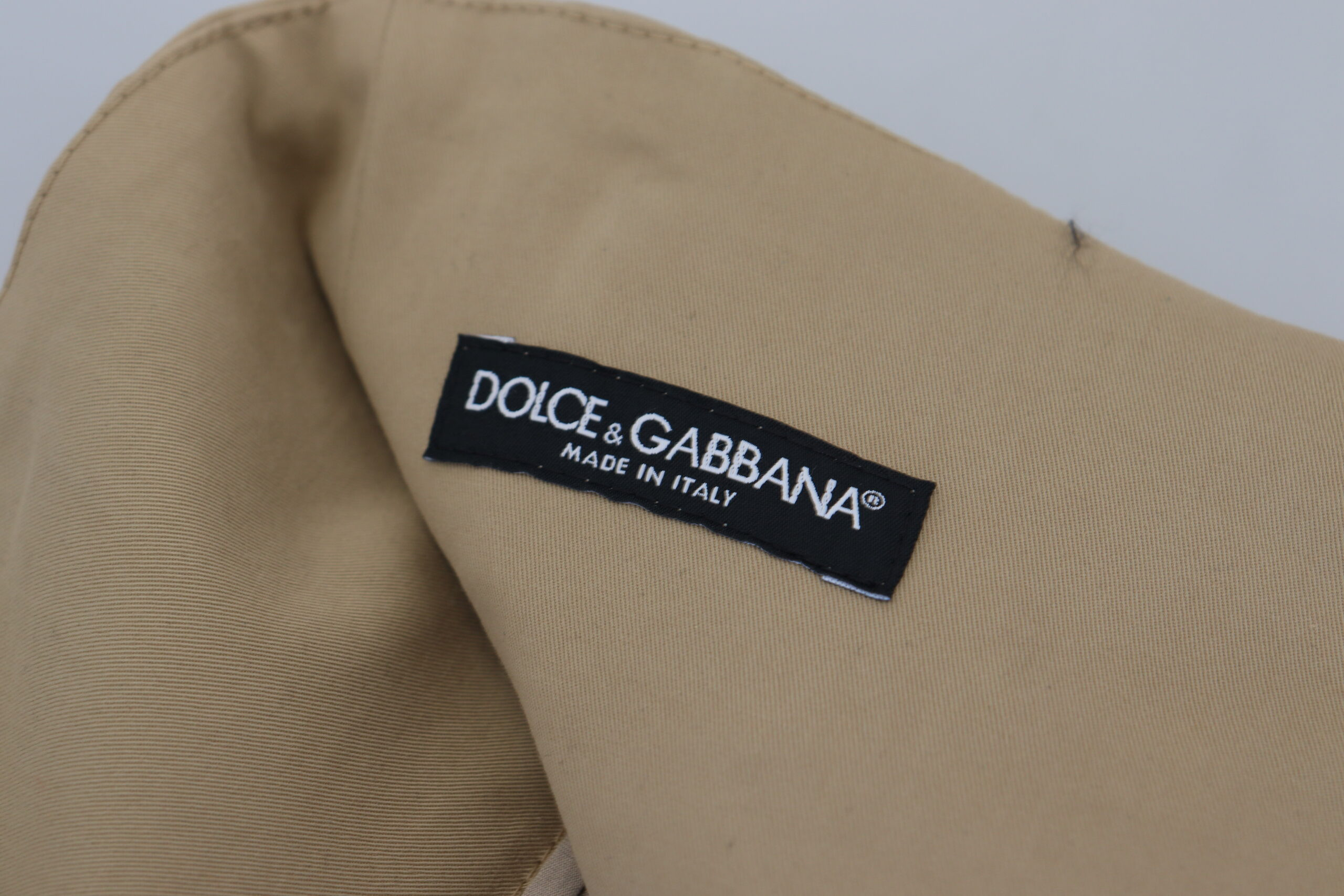 Dolce & Gabbana shim (jigarrang, paxta, baland bel, toraygan)