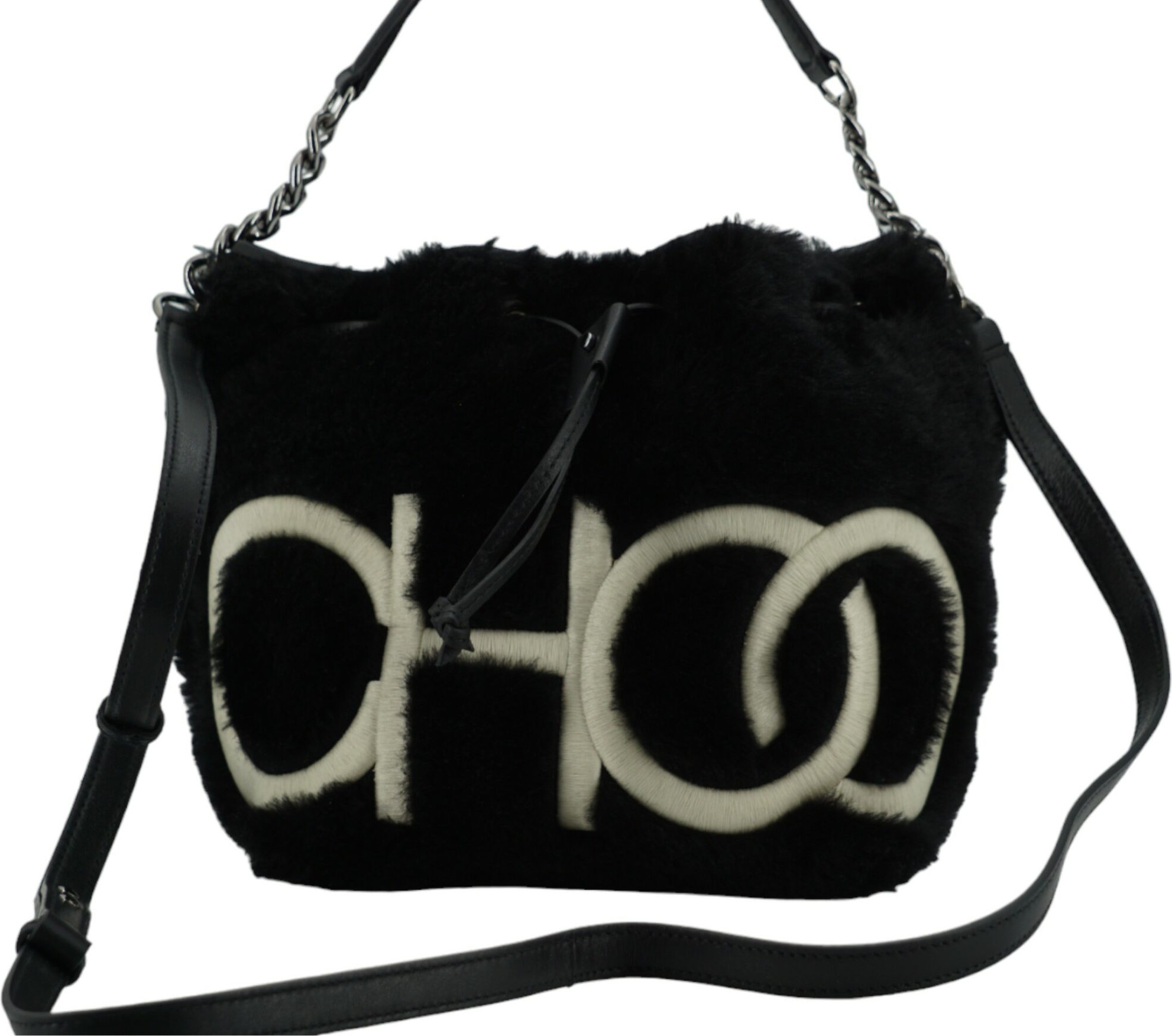 Сумка Jimmy Choo JUNO/S SHEARLING W/CHOO