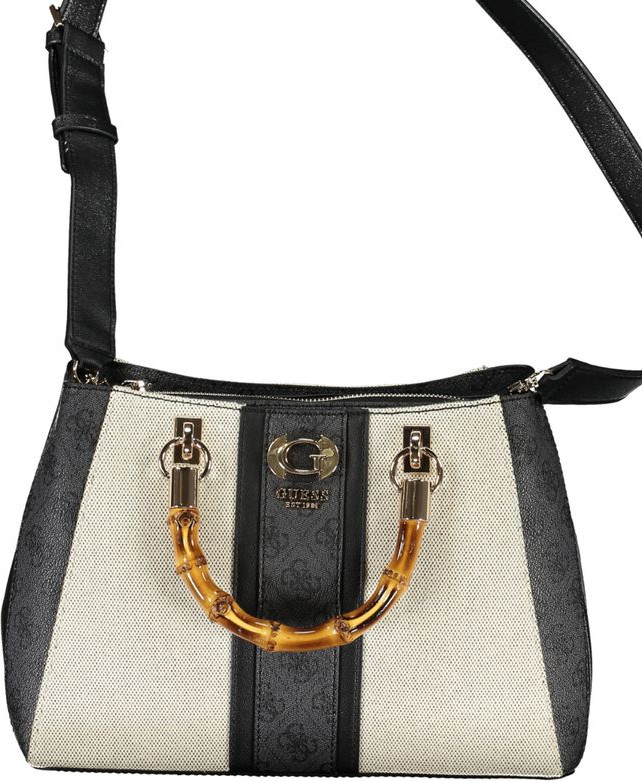 Сумка багет Guess Shoes Серая Хлопок