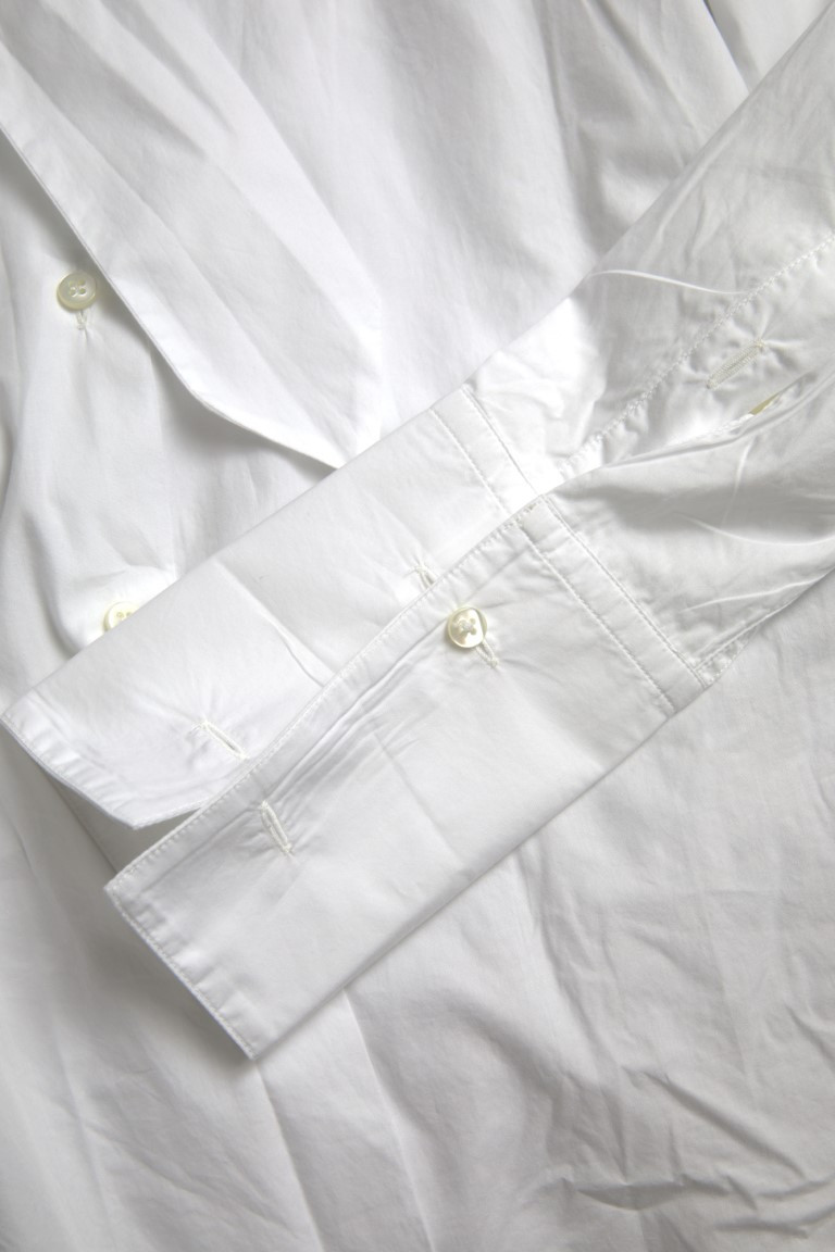 Dolce & Gabbana oq paxtadan yengli ustki kiyim Ascot yoqali
