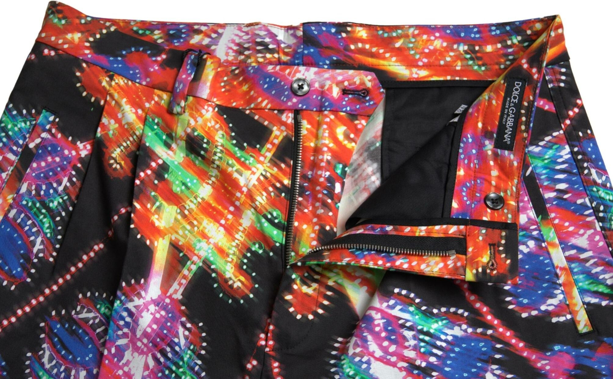 Shorts Dolce & Gabbana Multicolor Printed Cotton Men Bermuda Shorts