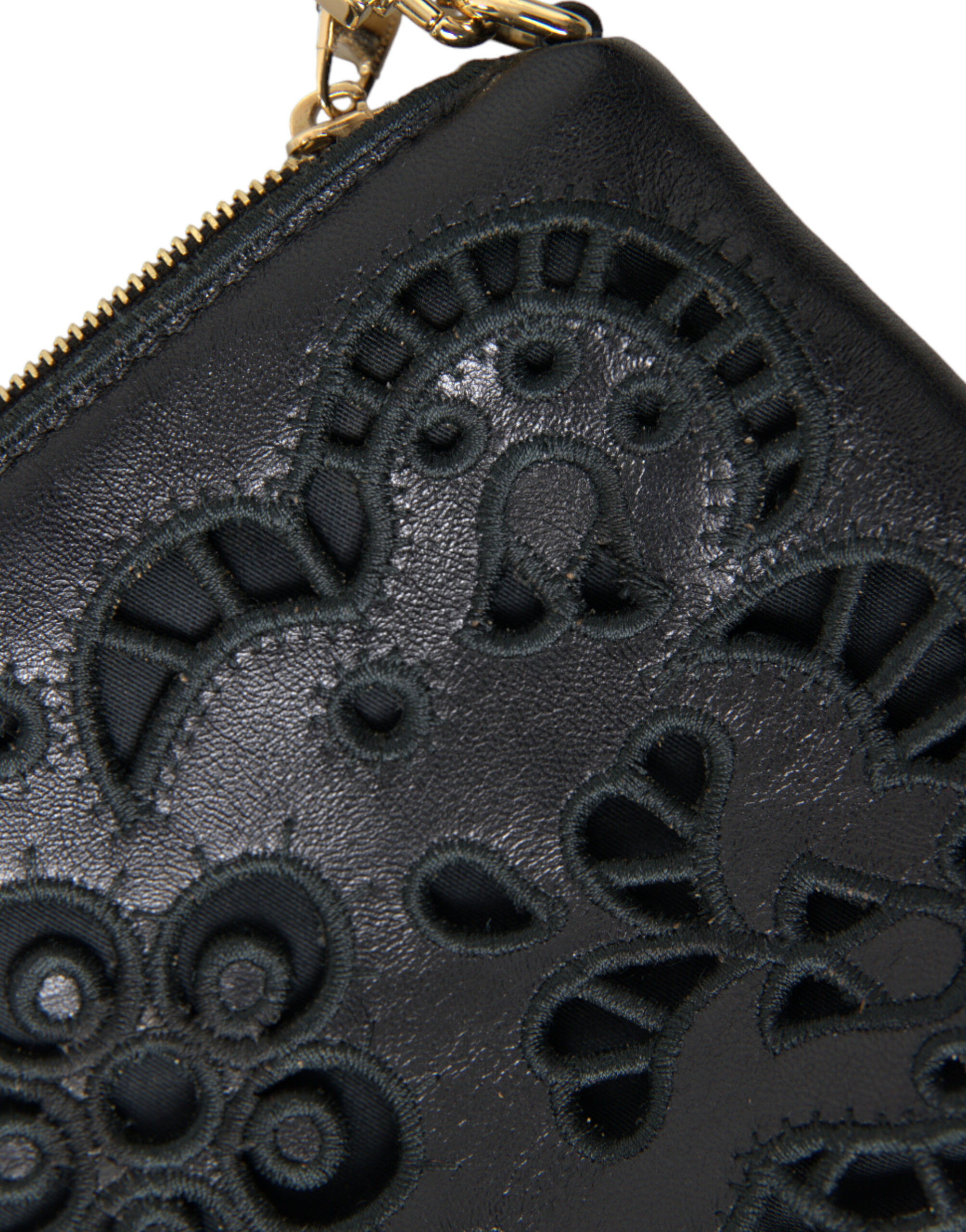 Клатч Dolce & Gabbana Элегантная Вышивка Кожа