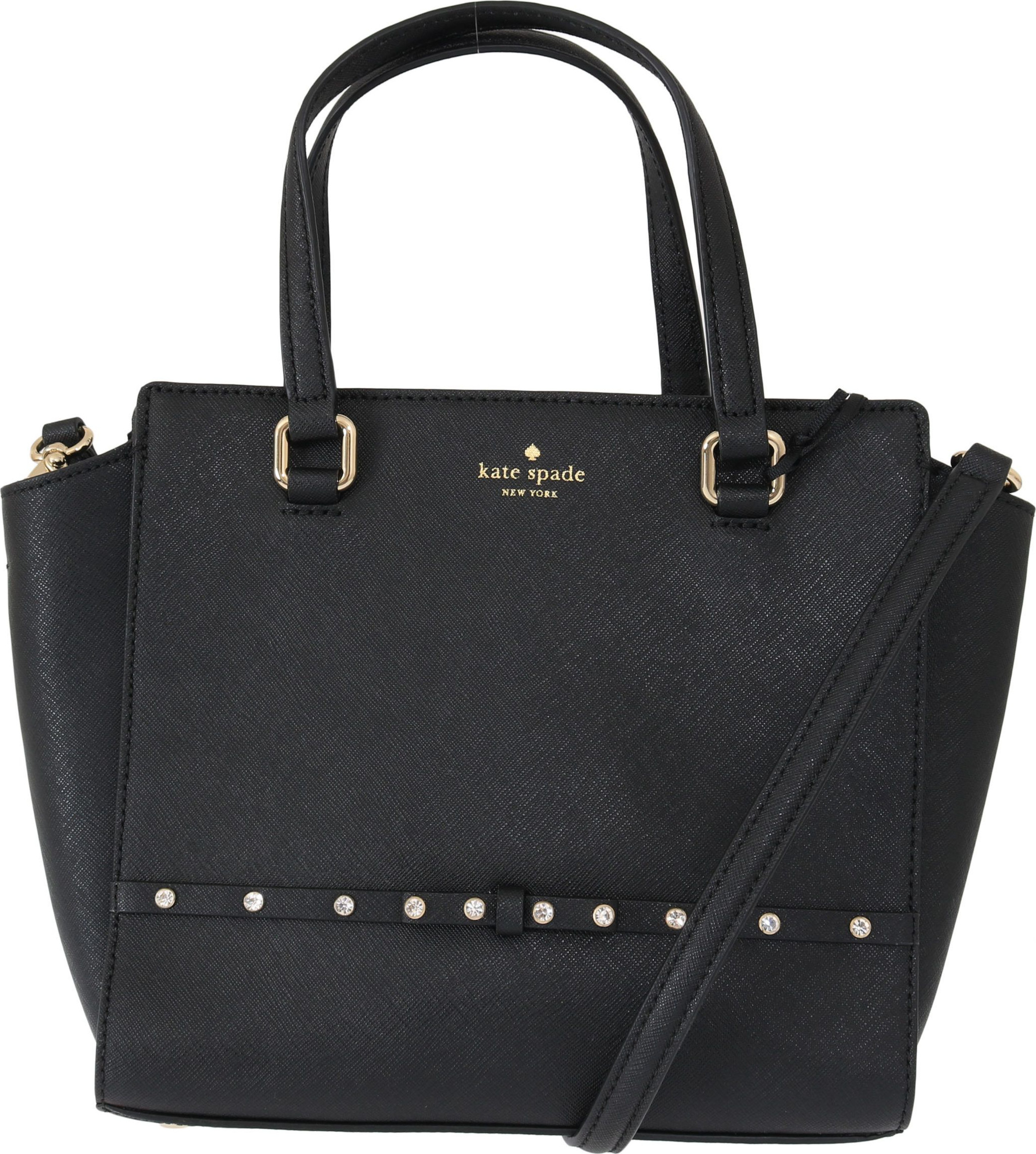 Сумка через плечо Kate Spade Элегантная Черная Кожа Маленькая Hadlee