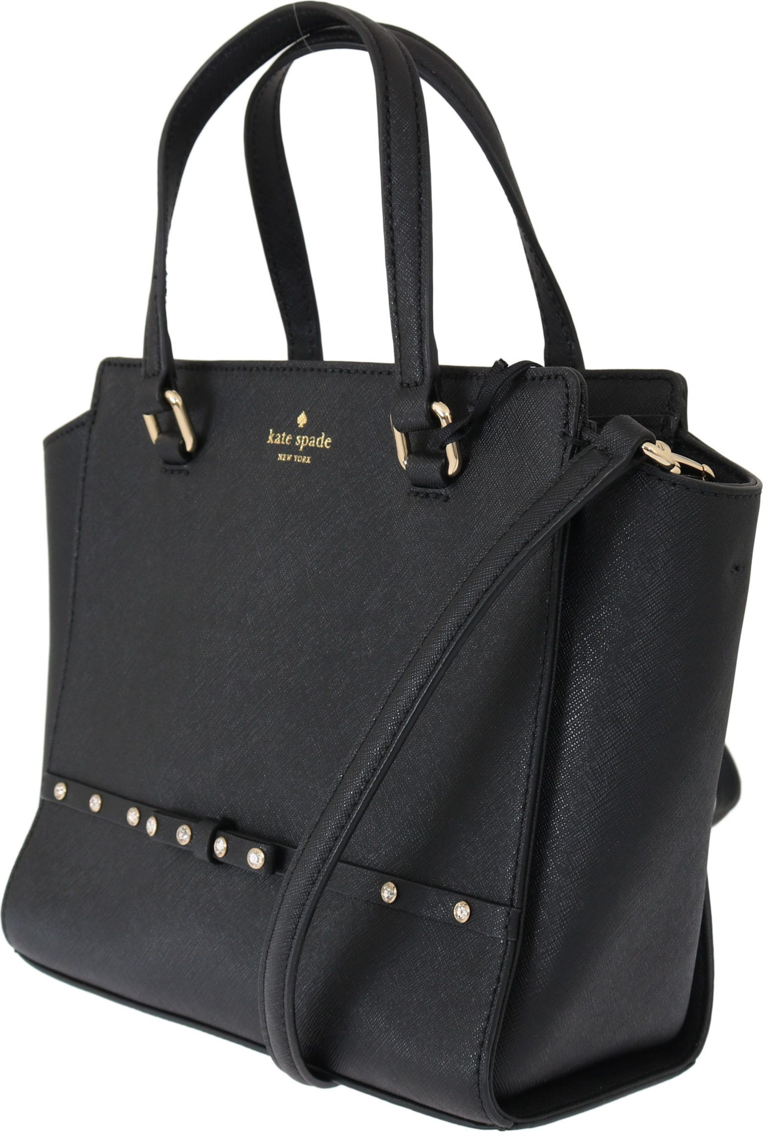 Сумка через плечо Kate Spade Элегантная Черная Кожа Маленькая Hadlee