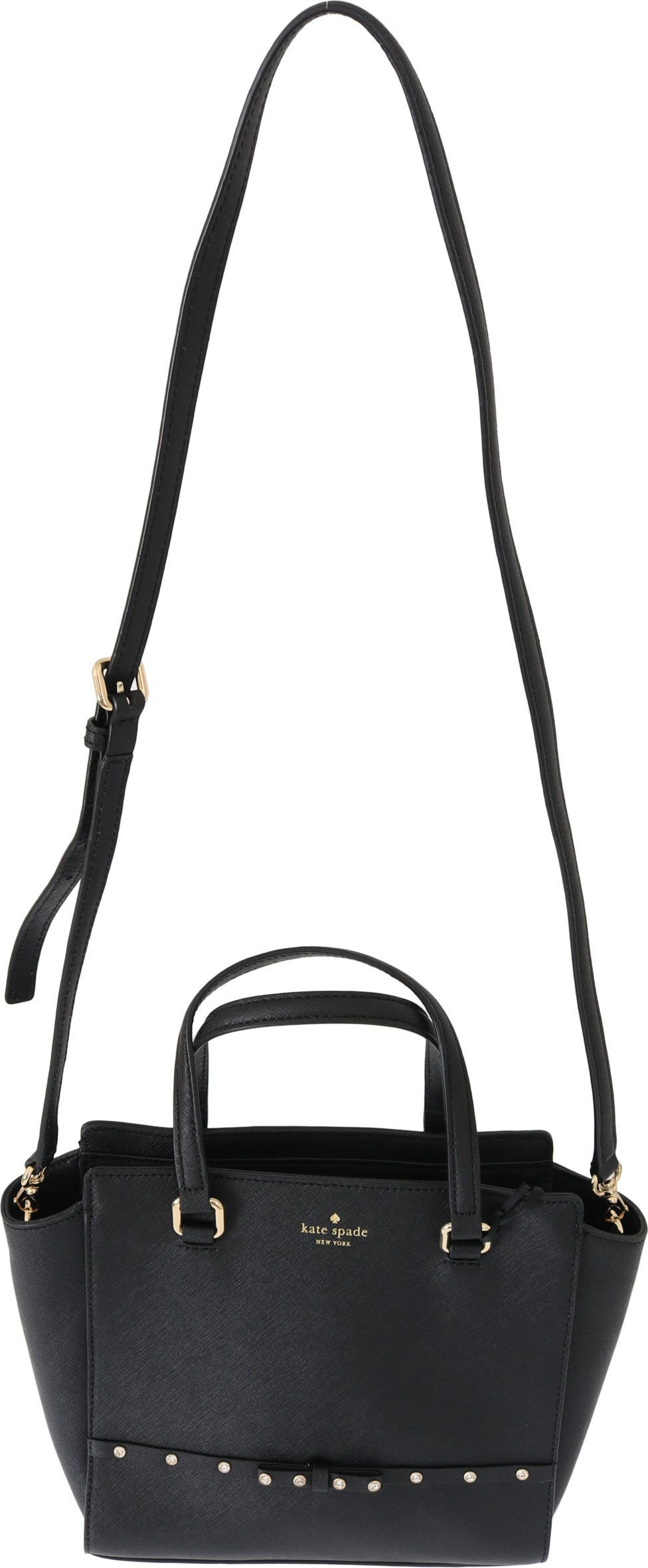 Сумка через плечо Kate Spade Элегантная Черная Кожа Маленькая Hadlee