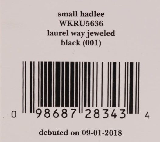 Сумка через плечо Kate Spade Элегантная Черная Кожа Маленькая Hadlee