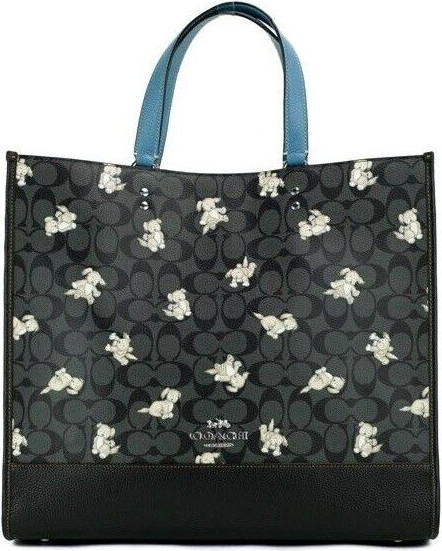 Tote qo'l sumkasi Coach Dempsey it rasmli Tote sumka