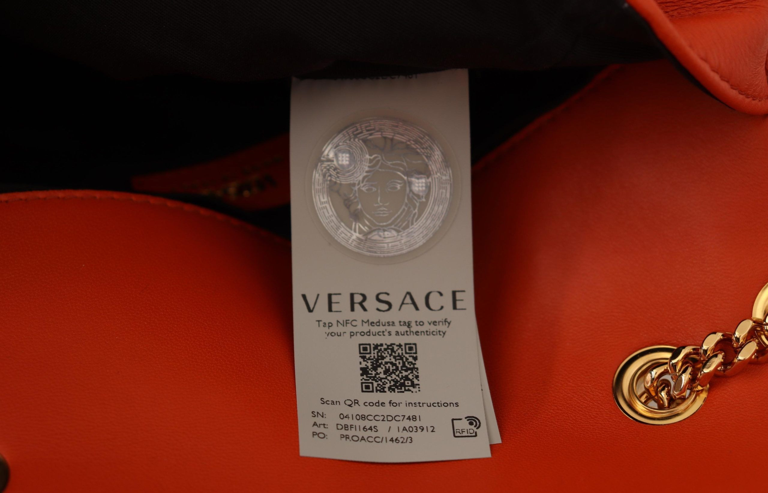 Сумка через плечо Versace Элегантная Красная Кожа Наппа