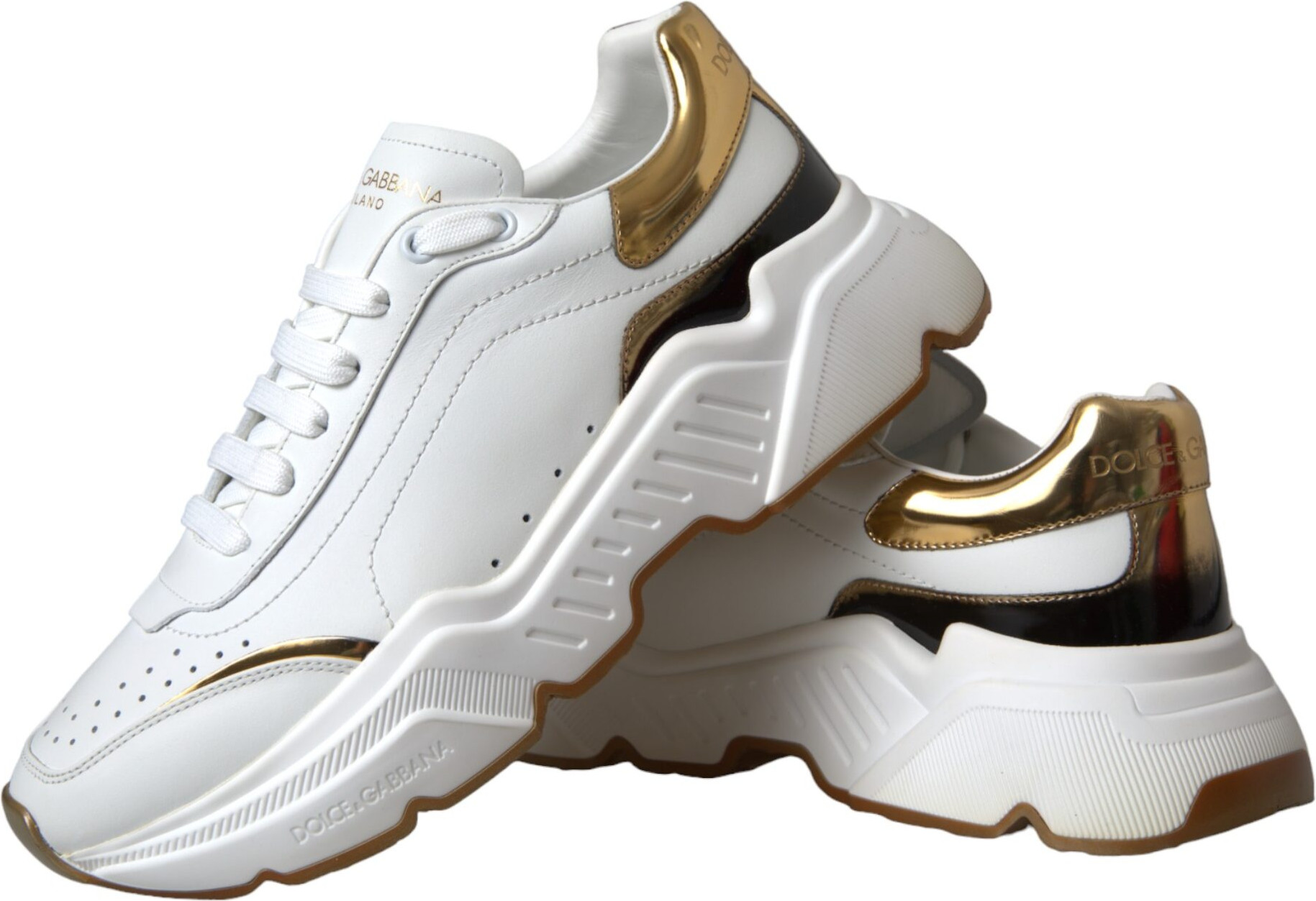 Leather Sneakers Shoes Dolce & Gabbana
