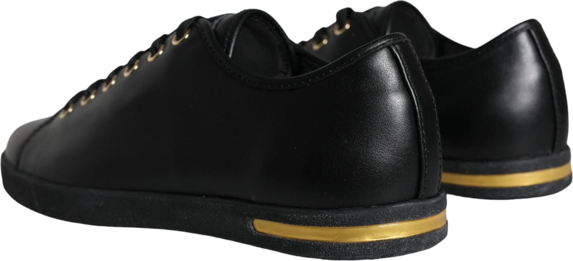 Sneakers Dolce & Gabbana Black Gold Leather Classic