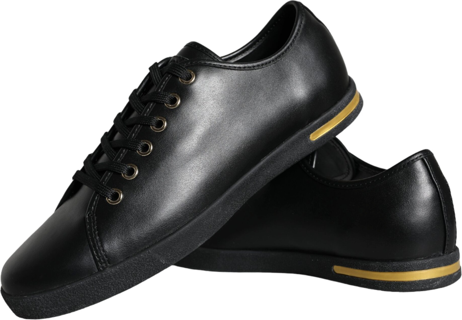 Sneakers Dolce & Gabbana Black Gold Leather Classic