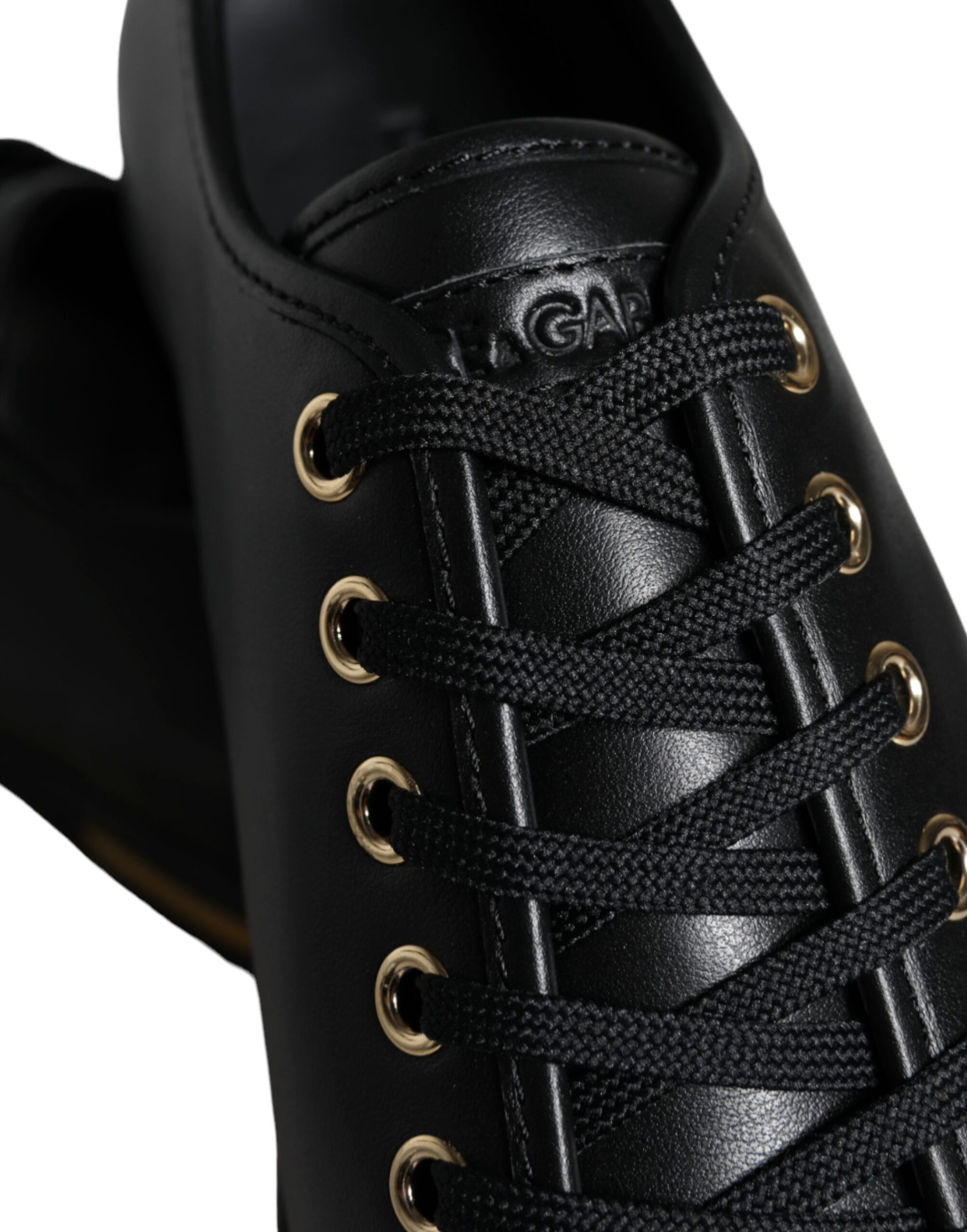 Sneakers Dolce & Gabbana Black Gold Leather Classic