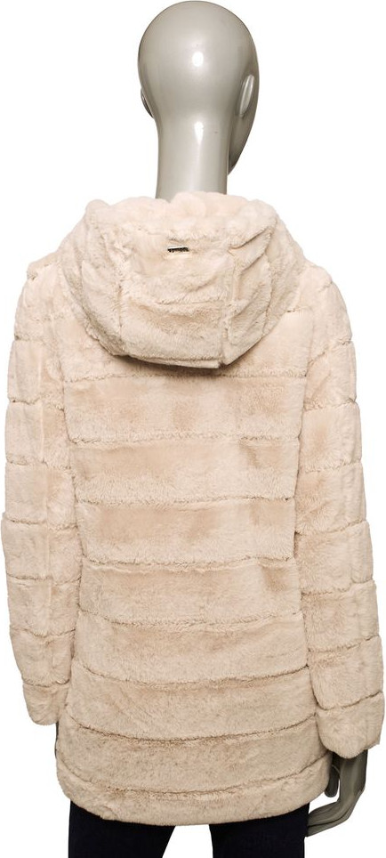 Beige Polyester Women Jacket