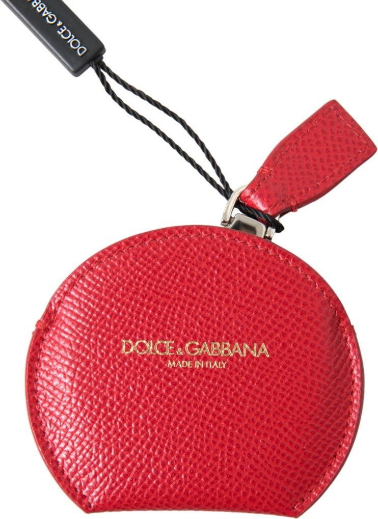 Holder Dolce & Gabbana Qizil buzoq terisidan yasalgan qo'l oynasi ushlagichi