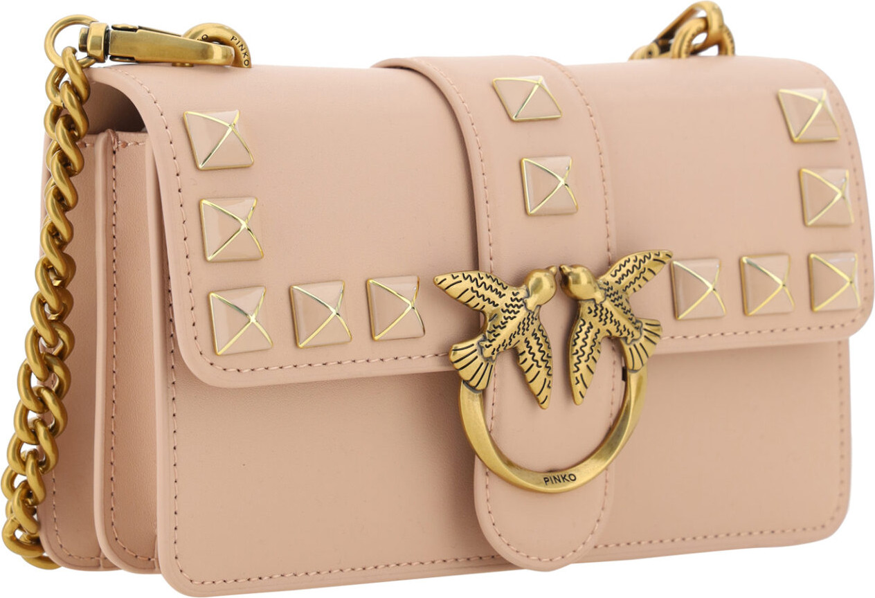Сумка через плечо Pinko Chic Pink Cipria Mini Love
