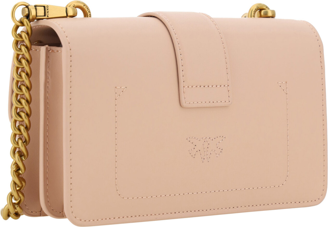Сумка через плечо Pinko Chic Pink Cipria Mini Love