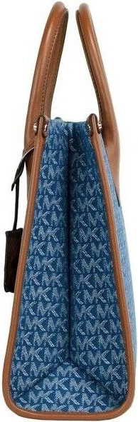Сумка-тоут Michael Kors Mirella Medium с логотипом из денима East West Tote Handbag