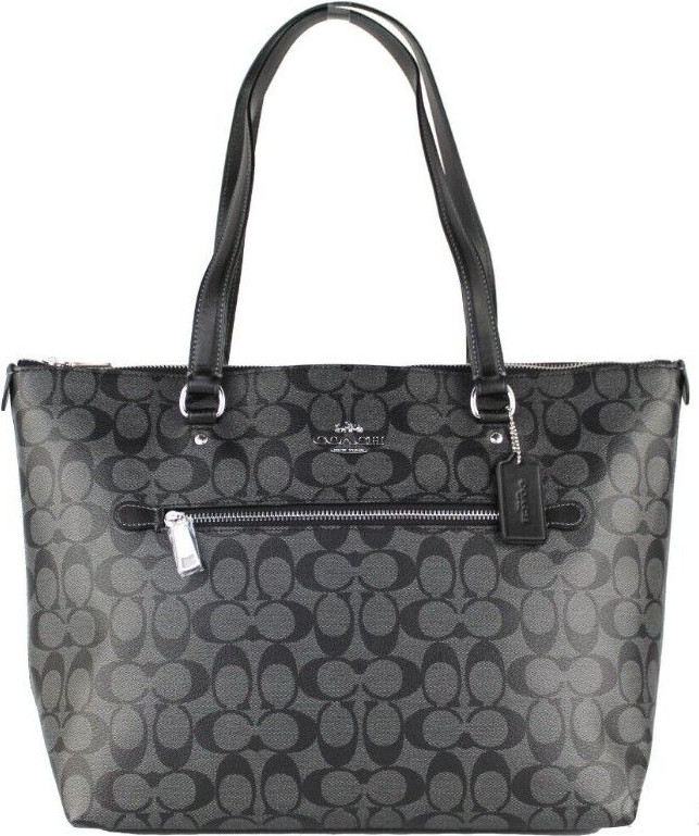 Handbag Coach Signature Coated Canvas Gallery Tote Handbag