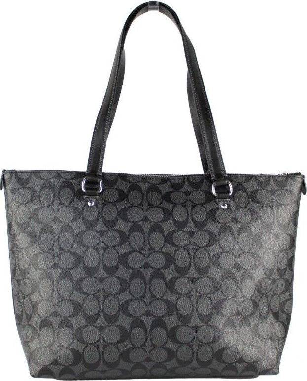 Handbag Coach Signature Coated Canvas Gallery Tote Handbag