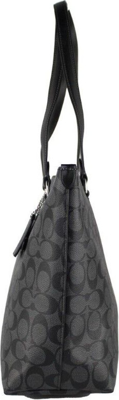 Handbag Coach Signature Coated Canvas Gallery Tote Handbag