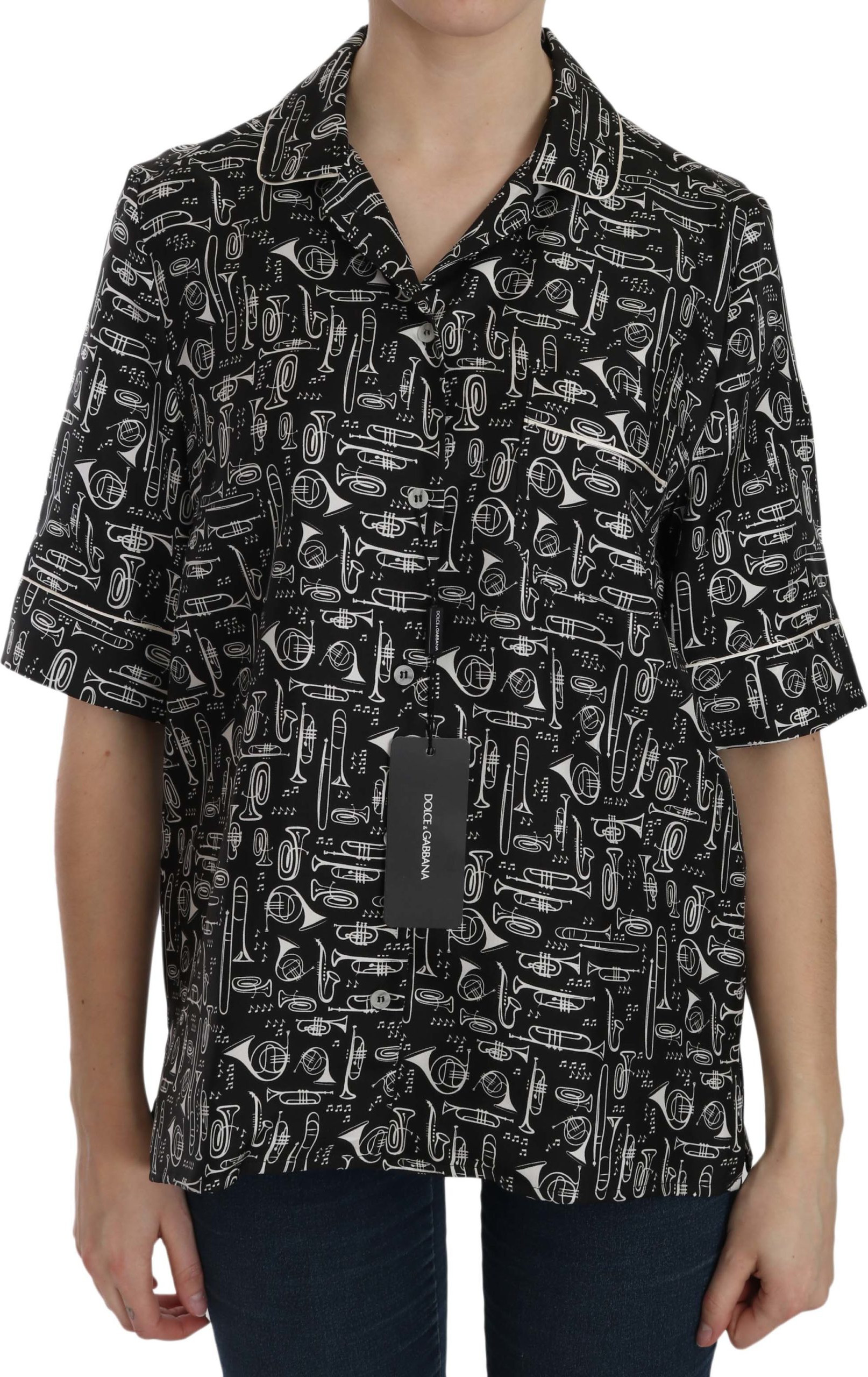 Dolce & Gabbana Musiqiy asboblar printli yuqori kiyim