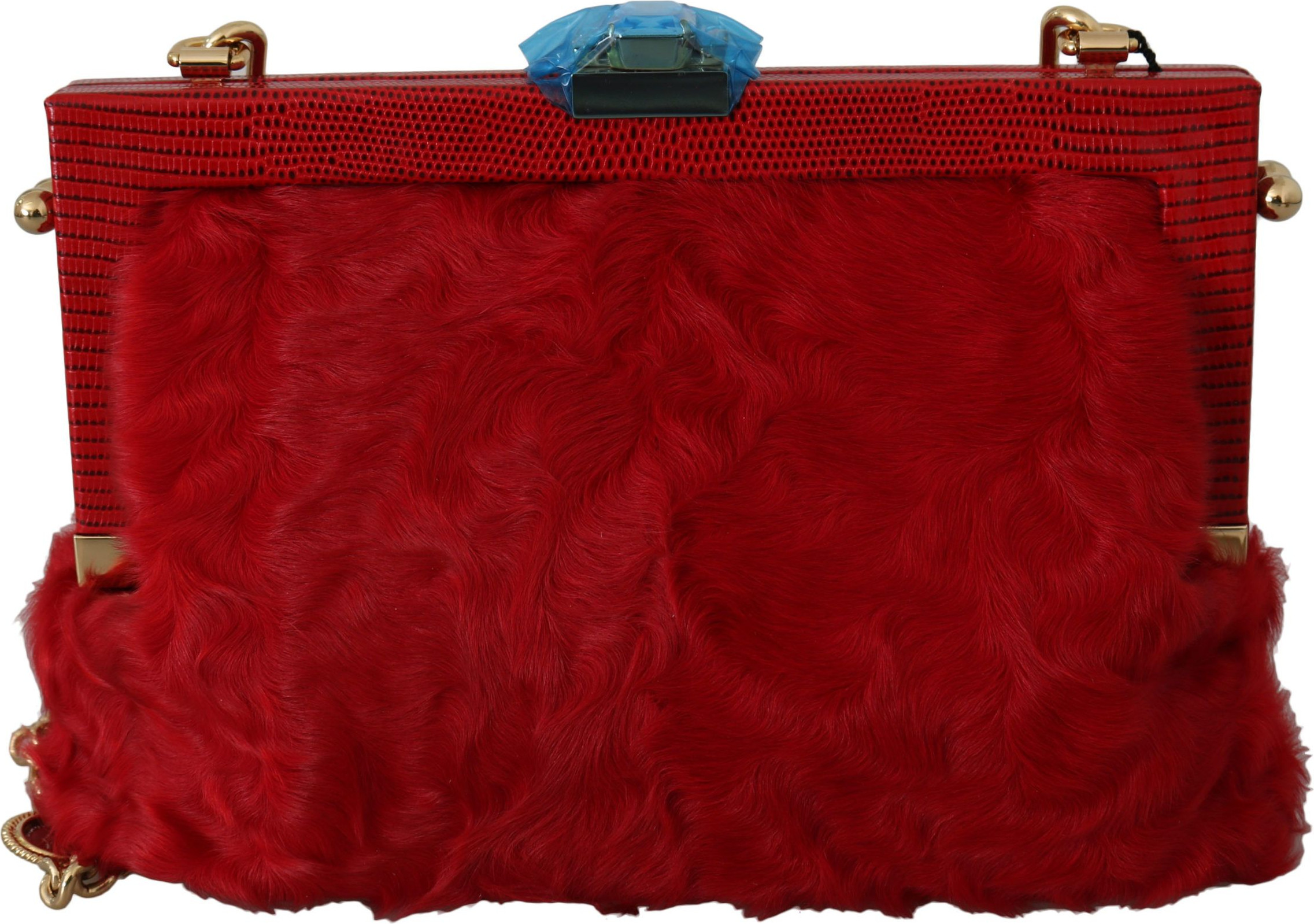 Clutch Dolce & Gabbana Opulent Red Fur VANDA