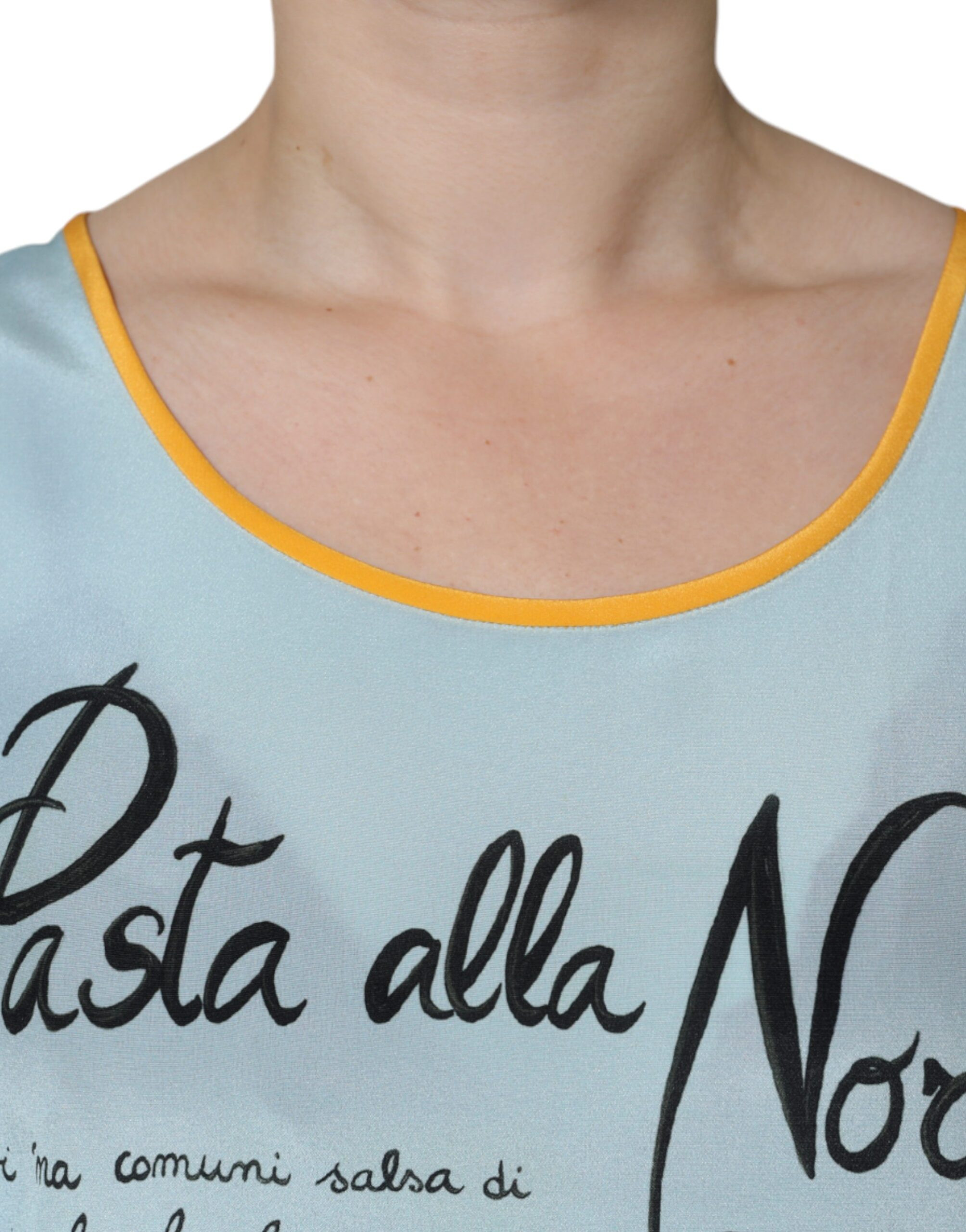 Майка Dolce & Gabbana Мультицветный Принт Pasta Alla Norma