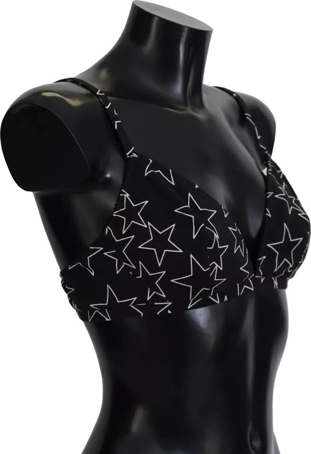 Underwear Dolce & Gabbana Black Millennials Star Non Wire Cotton Bra Underwear