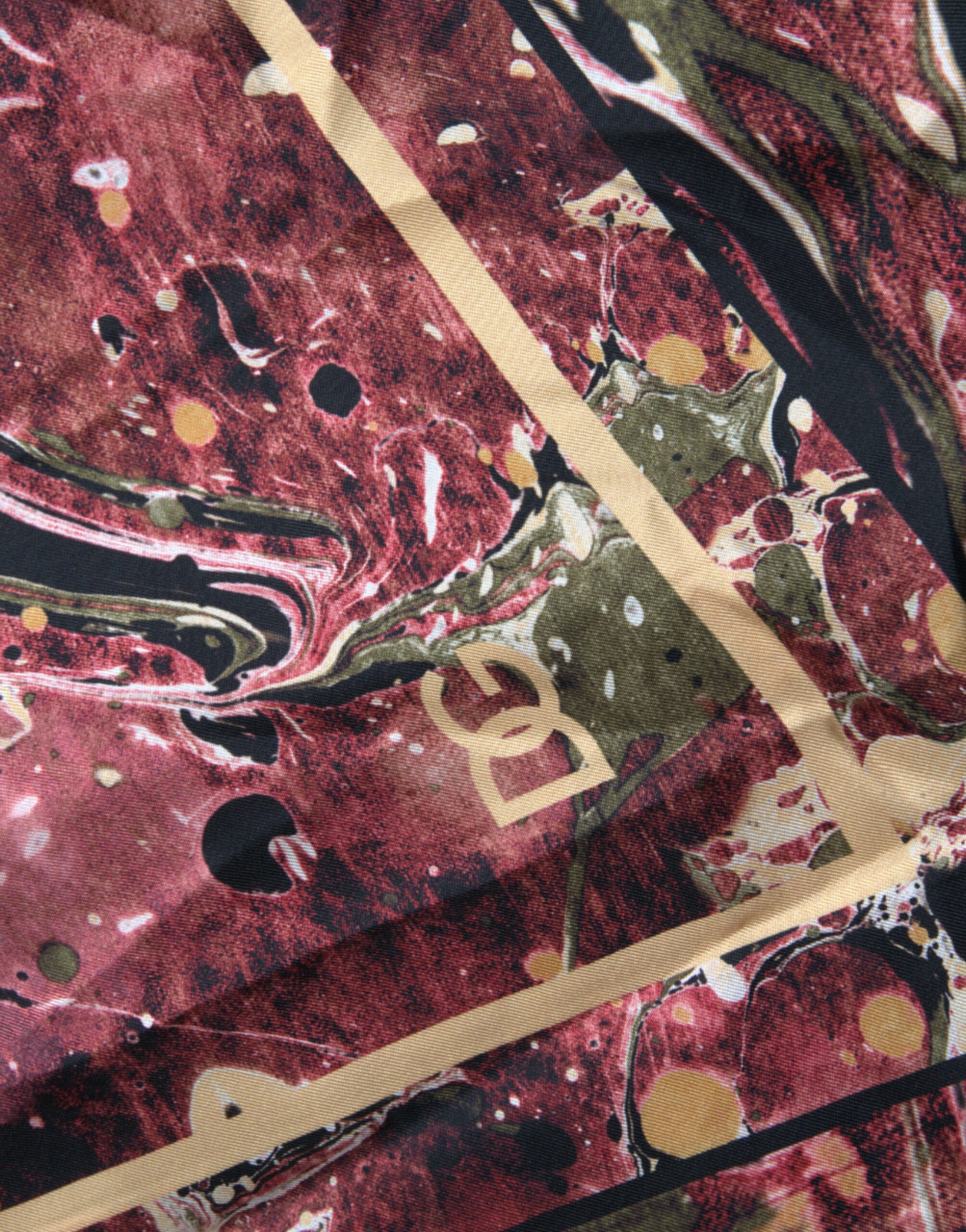 Shirt Dolce & Gabbana Multicolor Button Down Silk Shirt