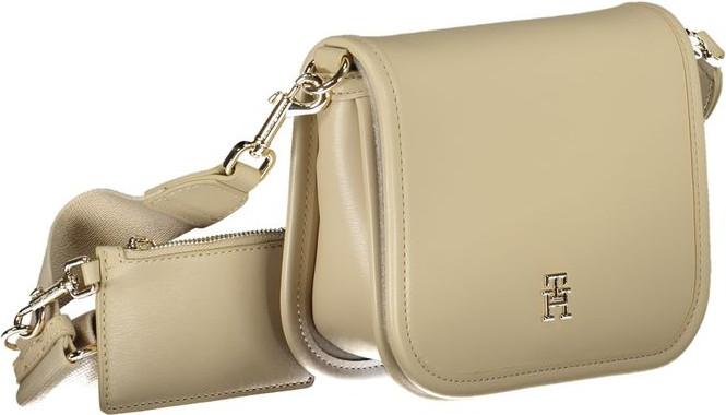Handbag Tommy Hilfiger Beige Polyethylene