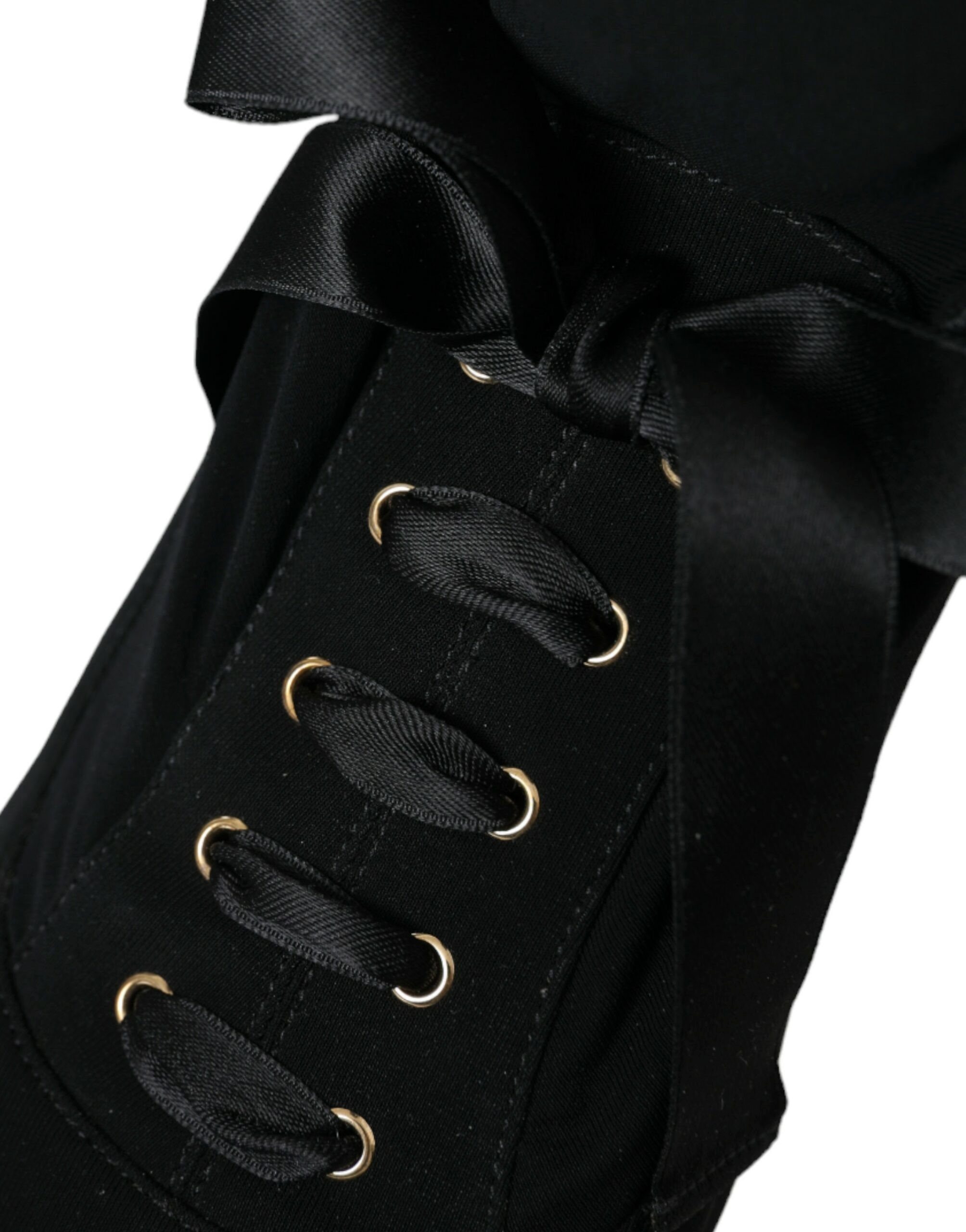 Boots Dolce & Gabbana Qora Stiletto Posnali O'rta Tuyik Chizmalari