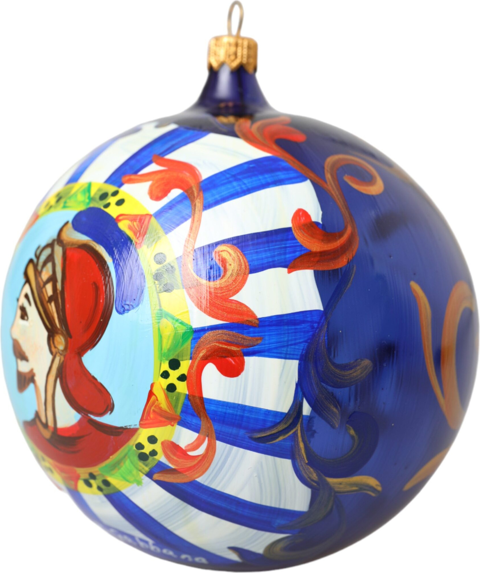 Dolce & Gabbana multicolor karrebti bezakli yumaloq bezak