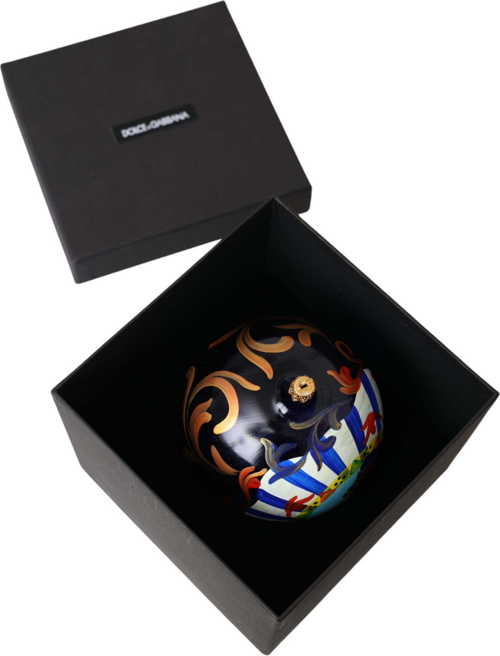 Dolce & Gabbana multicolor karrebti bezakli yumaloq bezak