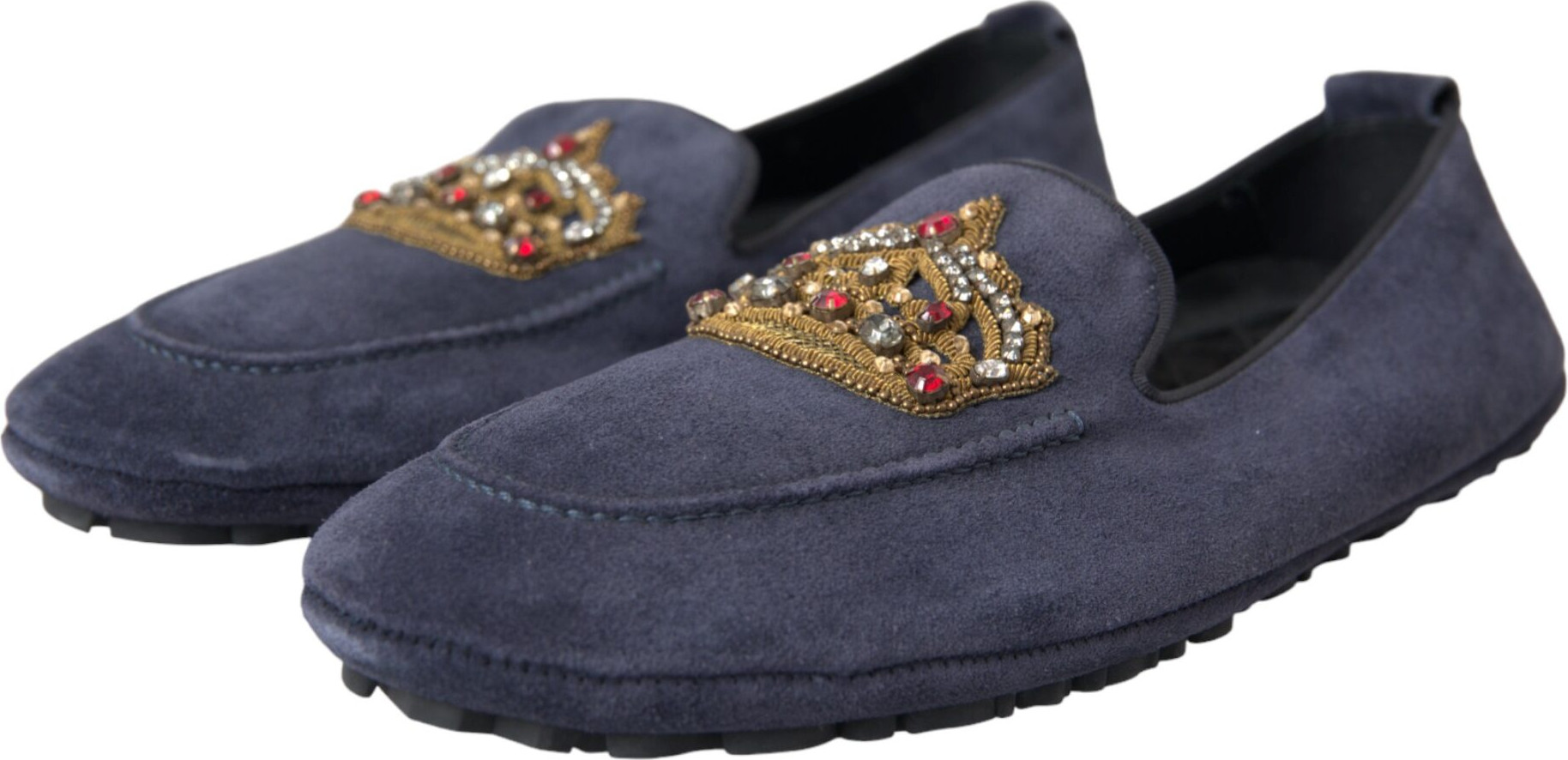 Loafers Dolce & Gabbana Moviy Charm Suede Kristalli Toj
