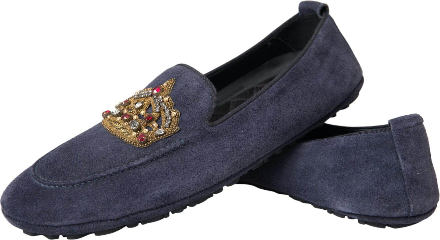 Loafers Dolce & Gabbana Moviy Charm Suede Kristalli Toj