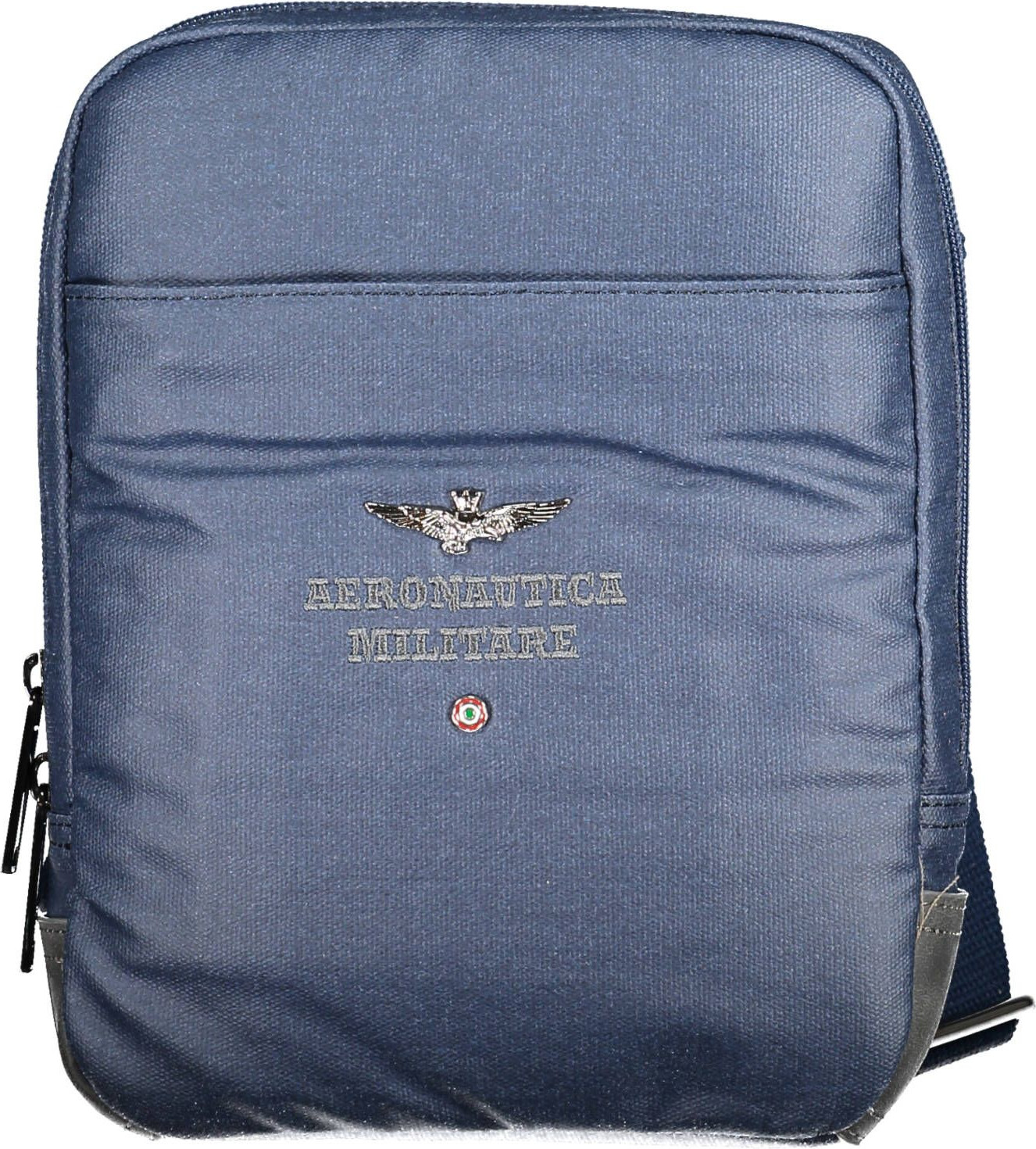 Shoulder Bag Aeronautica Militare Blue Cotton Men