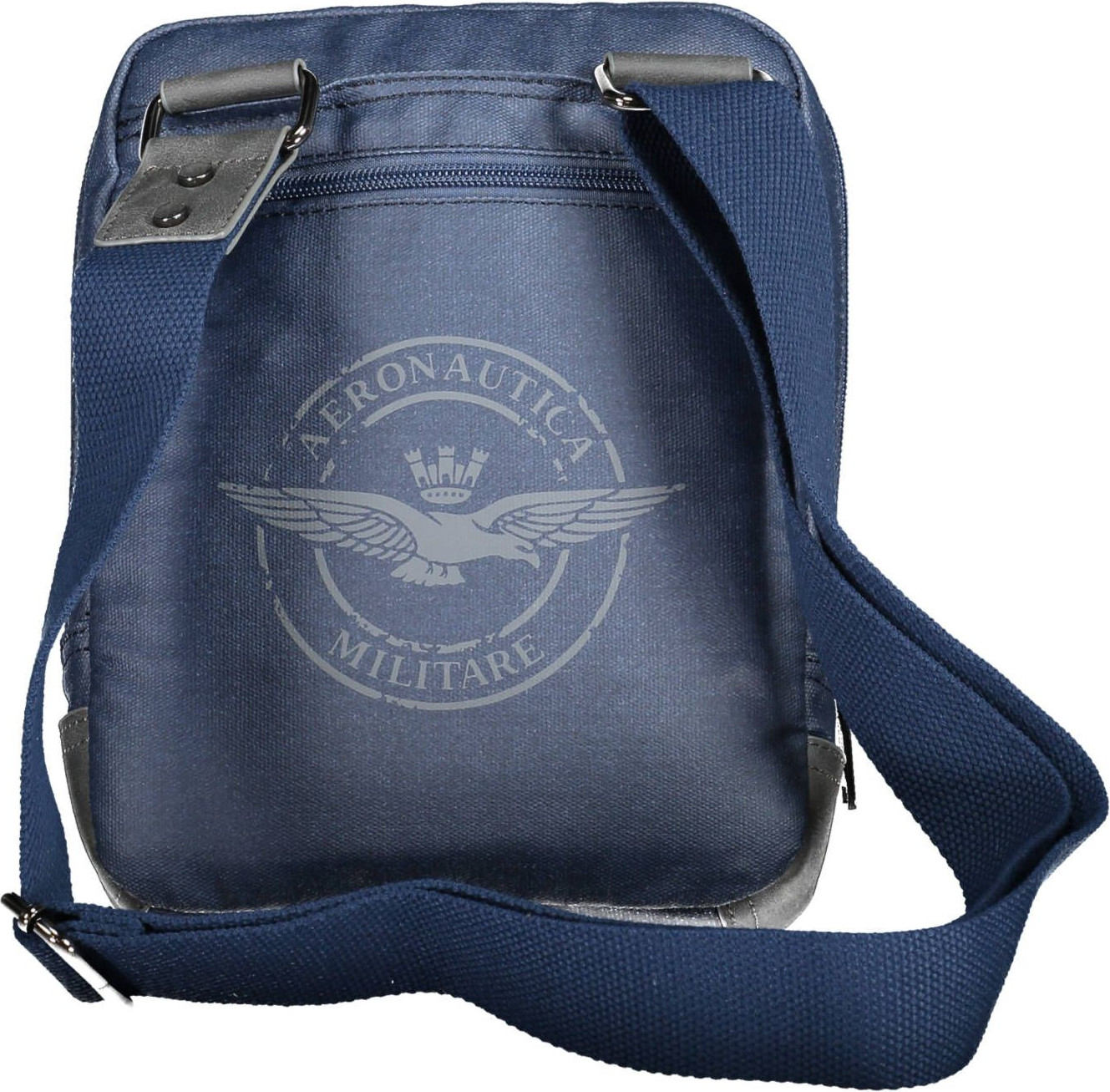Shoulder Bag Aeronautica Militare Blue Cotton Men