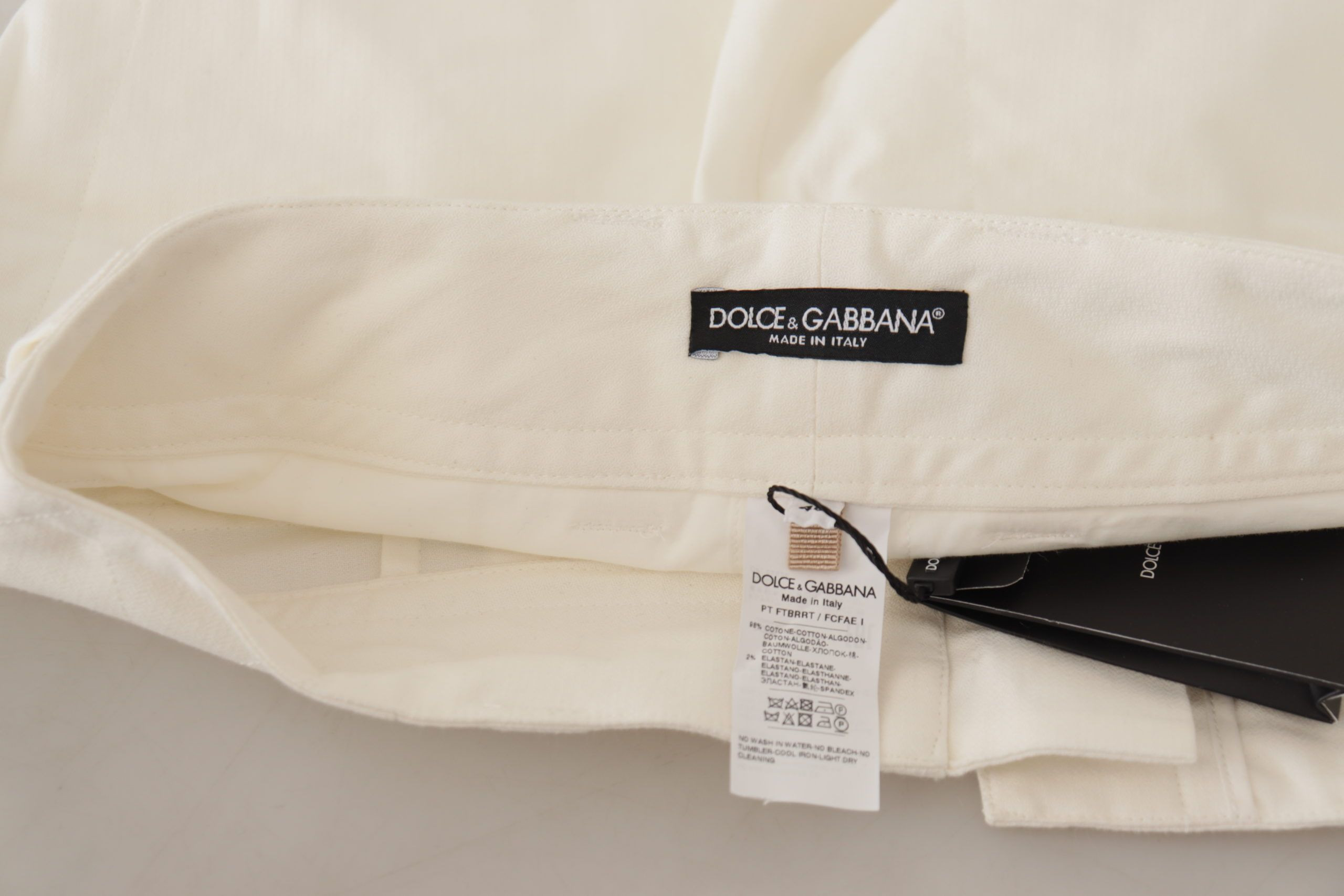 Shim Dolce & Gabbana Oq Iltiq Chokko Ayollar Paxta Yengil Shim