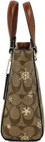 Handbag Purse Coach Alice Small Snowflake Print