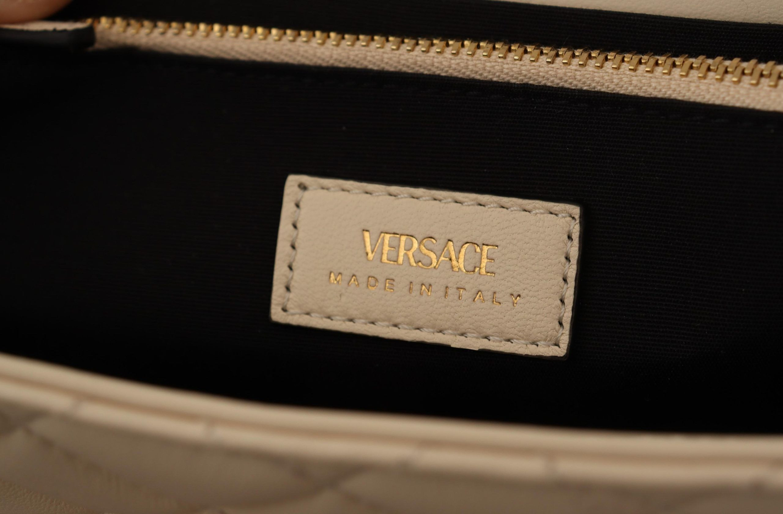 Сумка на плечо Versace Элегантная Белая Наппа Кожа для Вечера