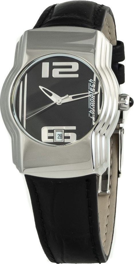 Watch Chronotech Black Leather Watch