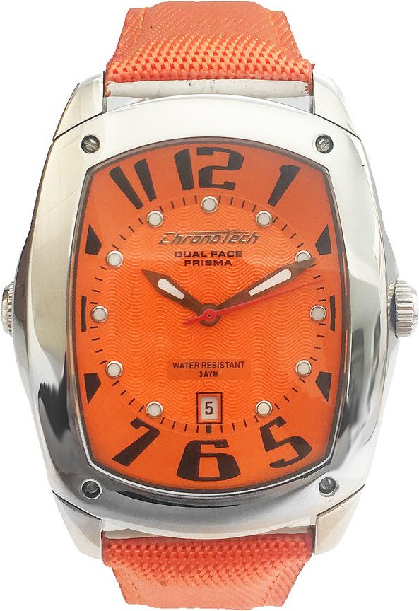 Watch Chronotech Orange Leather