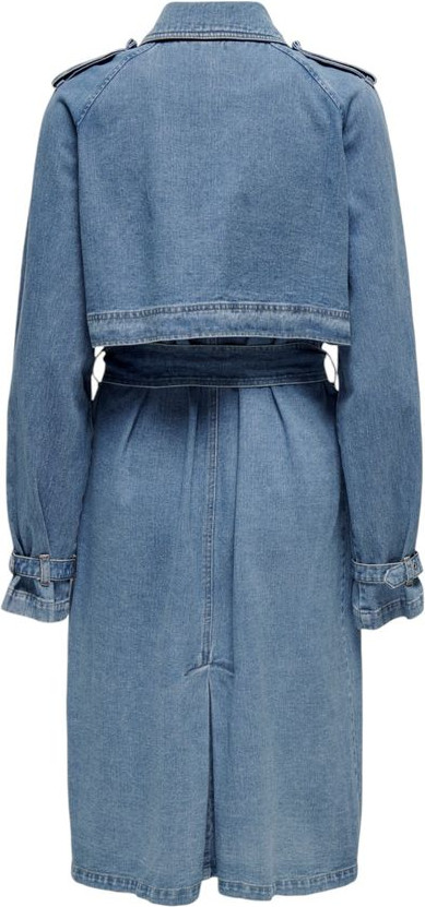 Trench Coat ONLY Blue Cotton