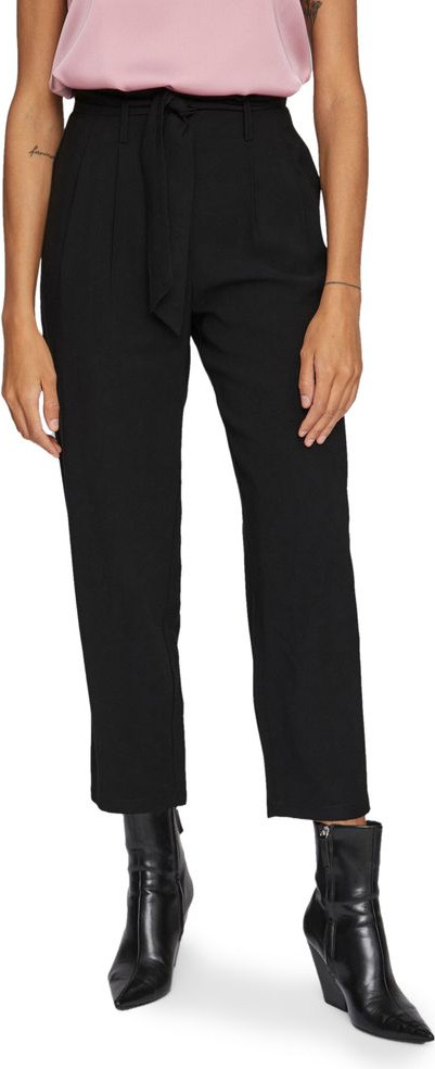 Черные брюки Vila Clothes из вискозы