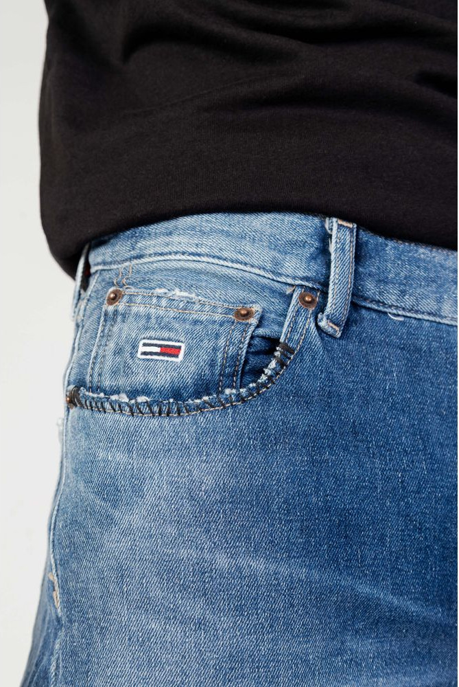 Джинсы Tommy Jeans Синий Хлопок Прямой крой